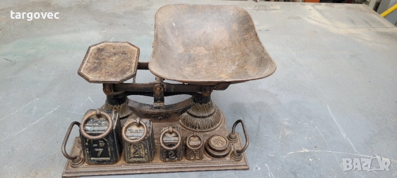 уникален старинен кантар, снимка 1