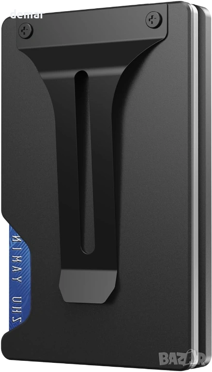 Fallinep RFID блокиращ портфейл, стойка с поставка, многофункционален, снимка 1