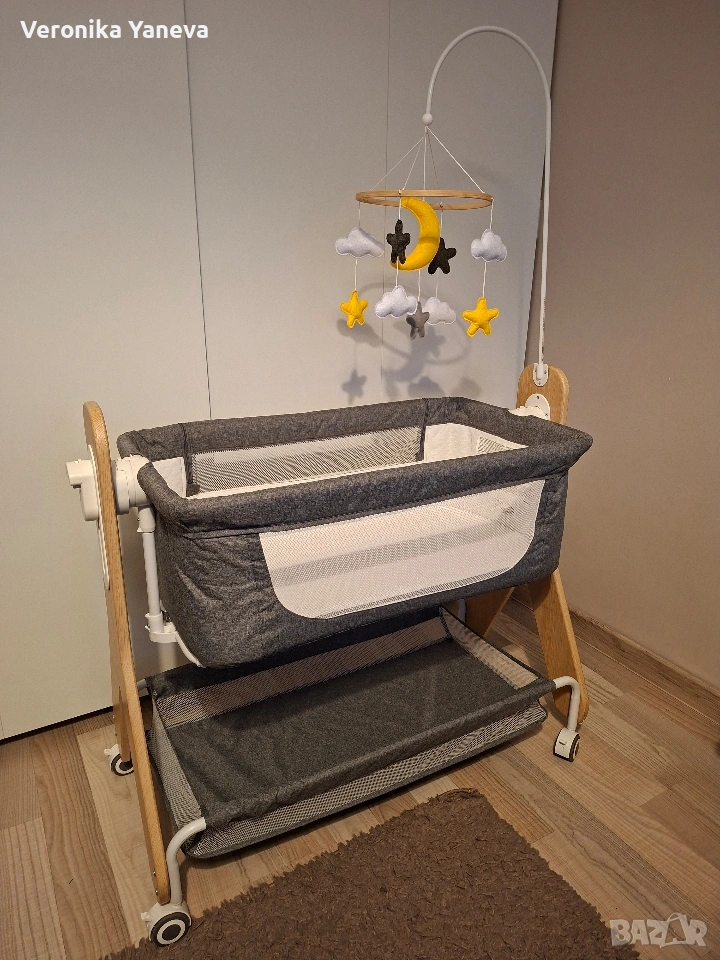 Бебешка кошара с падаща страна Chipolino Heart 2 heart, снимка 1