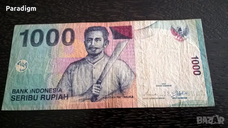 Банкнота - Индонезия - 1000 рупии | 2000г., снимка 1
