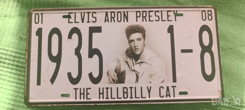 Elvis Aron Presley USA Licence Plate-метална табела, снимка 1