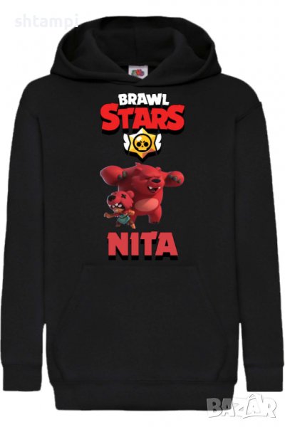 Детски Суитчър/Суитшърт Nita 2,Brawl Stars,Игра,Подарък,Изненада,Забавление,Рожден Ден, снимка 1