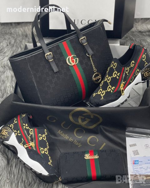 Дамски спортни обувки портфейл и чанта Gucci код 107, снимка 1