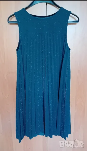 Маслено зелена рокля солей , снимка 1