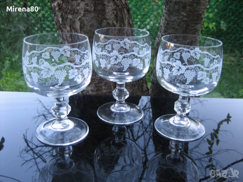 Винтидж чаши за вино/ракия - 3 бр. !, снимка 1