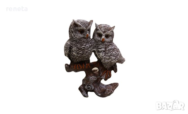 Статуетка Ahelos, Бухали, Керамика, 17 см, снимка 1