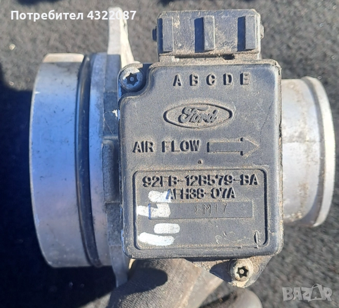 Дебитомер 92FB-12B579-BA Ford escort 1.4 /1.6, снимка 1