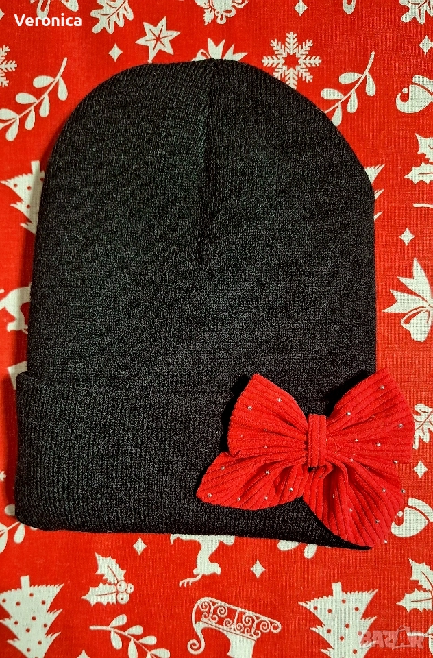 Зимни шапки,идея за подарък, ръчно декорирани , снимка 1