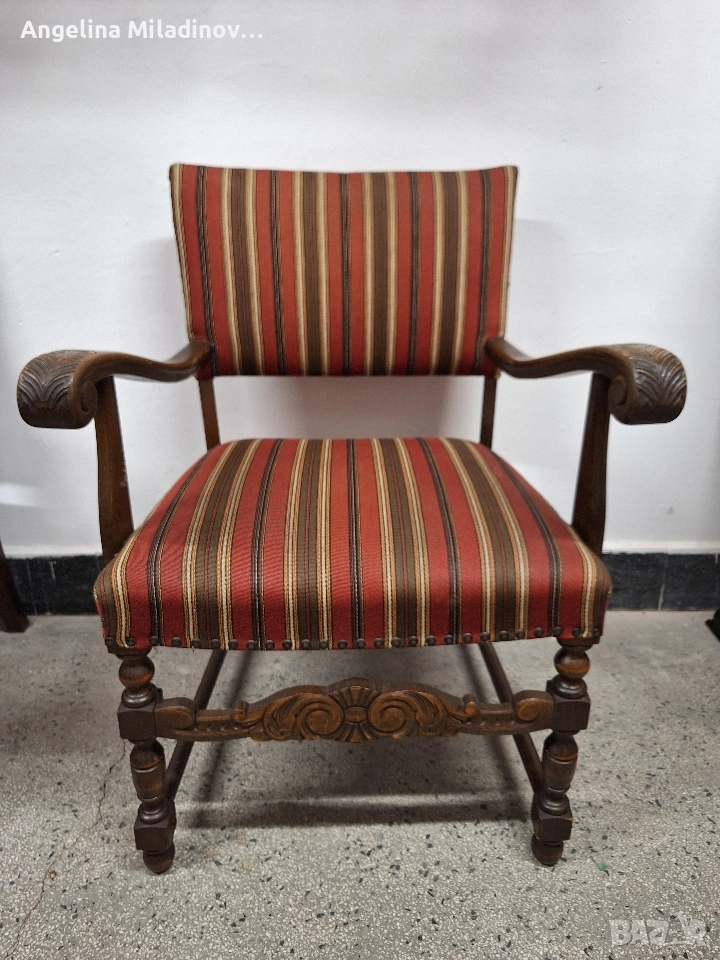 Винтидж кресло стил Барок , снимка 1