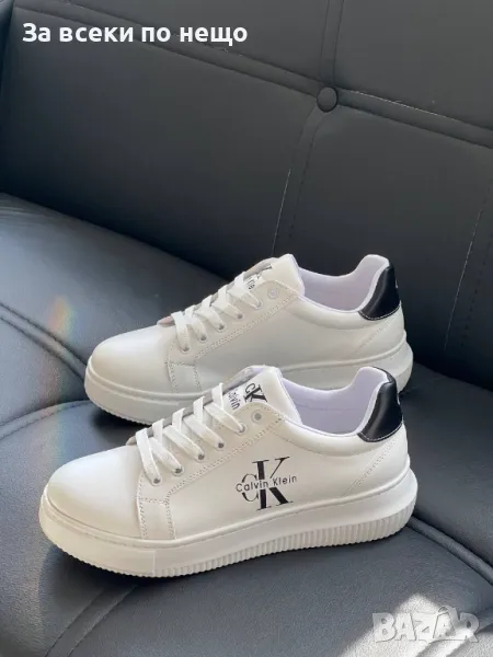 Calvin Klein Дамски Бели Маратонки👟Дамски Спортни Обувки В Бял Цвят Келвин Клайн Код E226, снимка 1
