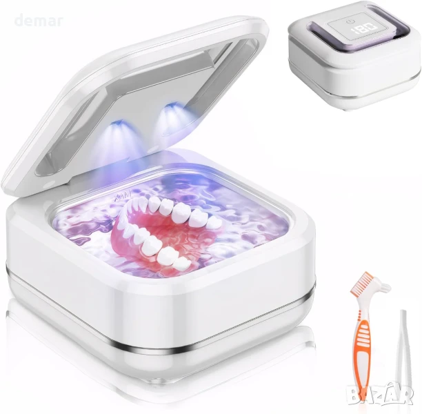 Ултразвукова машина за почистване на протези, 45kHz с UV светлина, снимка 1