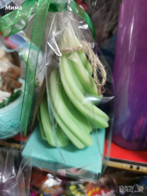 Ароматна коледна свещ - Елха усукана, снимка 1