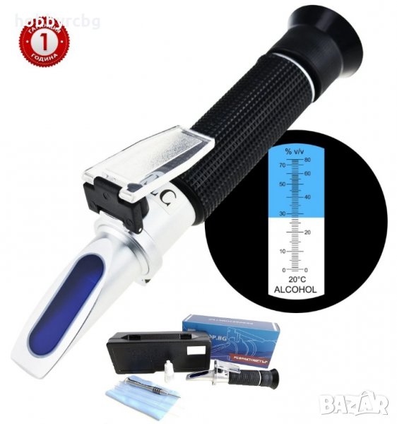 Рефрактометър за измерване на алкохолен градус спиртометър , снимка 1