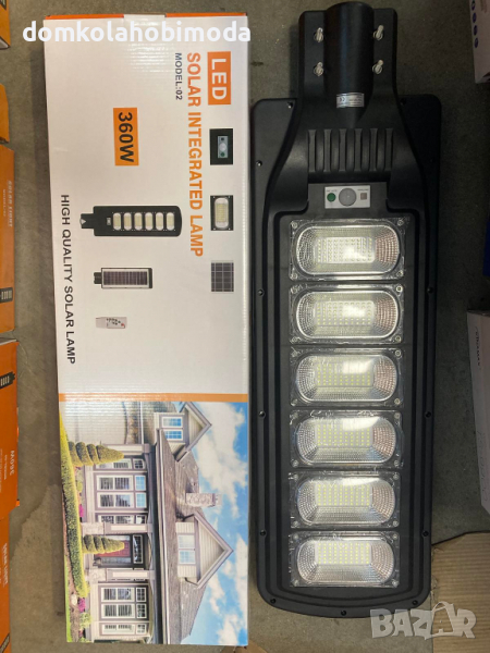 Соларна LED лампа със сензор за движение, 360 W.Дистанционно. Отстъпки за количество, снимка 1