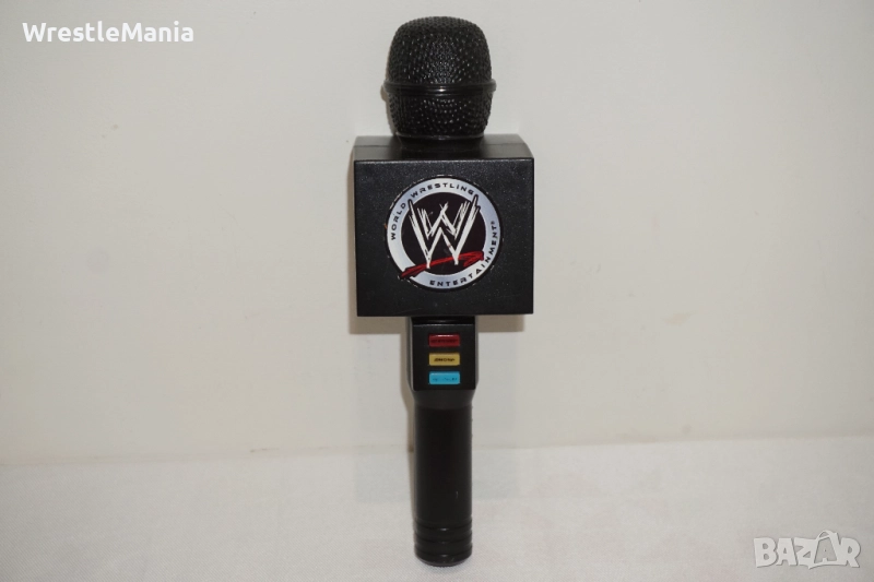 Рядък Кеч Микрофон WWE Jakks Pacific Talking Wrestling Mic 2007, снимка 1