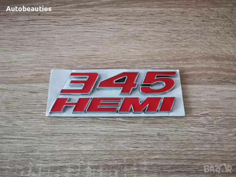 345 HEMI червена емблема, снимка 1