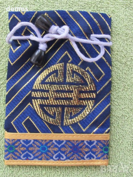  Традиционна торбичка тип пунгия от плат DELL от Монголия-22, снимка 1