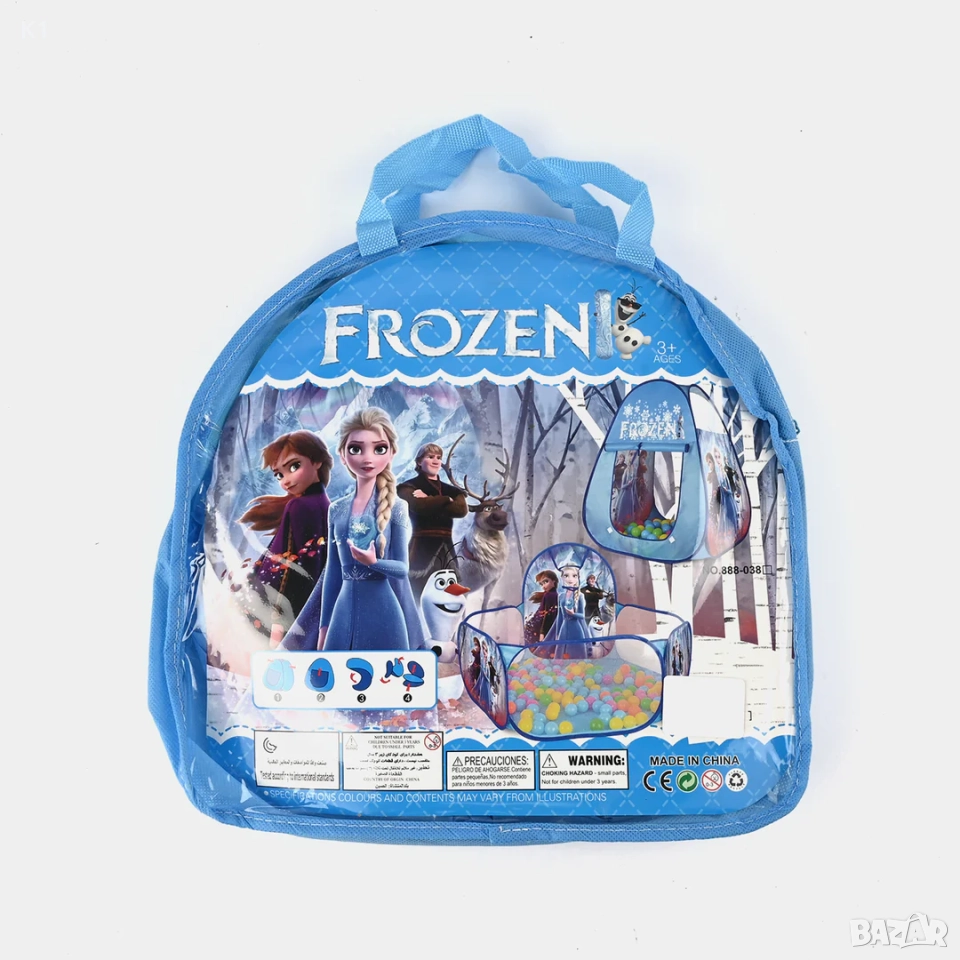 Детска палатка за игра Замръзналото Кралство Frozen Елза и Анна, снимка 1