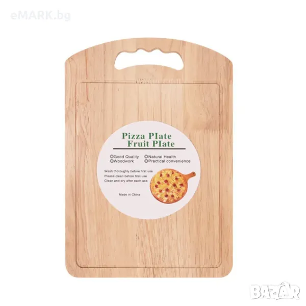 Дъска за рязане от здраво дърво - 29,5 см х 19,5 см х 1 см, снимка 1