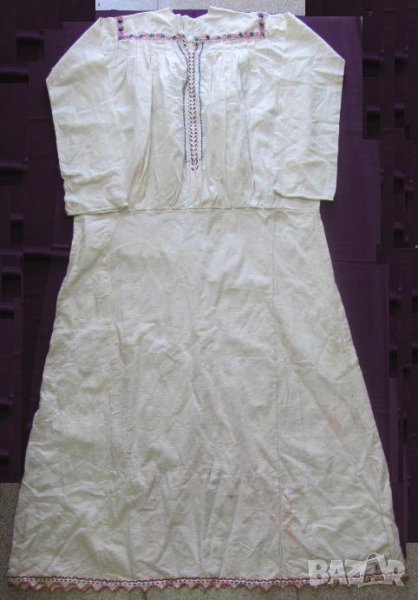 19 век Фолк Арт Женска Памучна Риза за Костюм, снимка 1