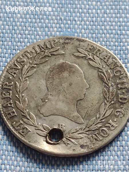 Сребърна монета 20 кройцера 1806г. Франц втори Кремниц Свещена Римска империя 12224, снимка 1