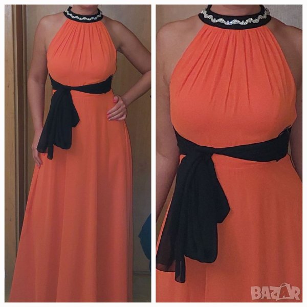 Официална нова рокля оранжева Fervente , снимка 1