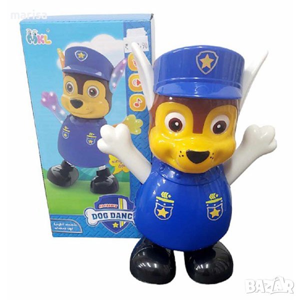 Музикално кученце Чейс с функции, Paw patrol, забавна играчка със звук, светлина и движение, в кутия, снимка 1