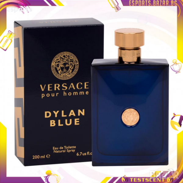 Versace Dylan Blue Pour Homme Тоалетна вода EDT 200ml автентичен мъжки парфюм, снимка 1