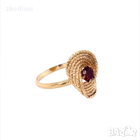 Златен дамски пръстен 1,80гр. размер:57 14кр. проба:585 модел:20170-3, снимка 3 - Пръстени - 42757562