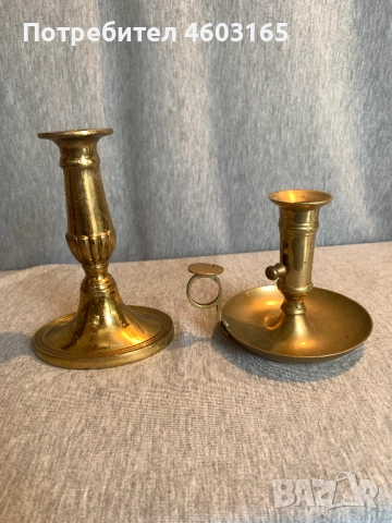  Красиви два свещника от месинг