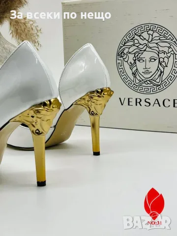 Versace Дамски Обувки С Висок Ток И Златен Акцент Код SEM-746, снимка 5 - Дамски обувки на ток - 56110316