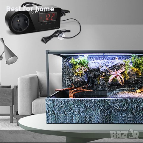 NICREW Цифров LED контролер,Термостат за терариум,аквариум,оранжерия,ферментация220V, снимка 4 - Терариуми и оборудване - 42604594