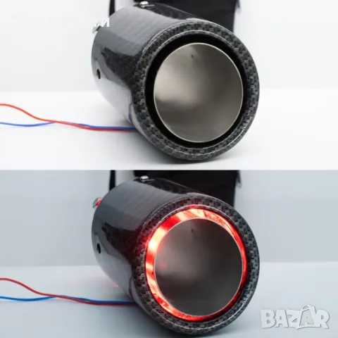 Накрайник ауспух PA276 12V - Светещ входа-63мм изхода-65х92мм, снимка 4 - Аксесоари и консумативи - 48821861