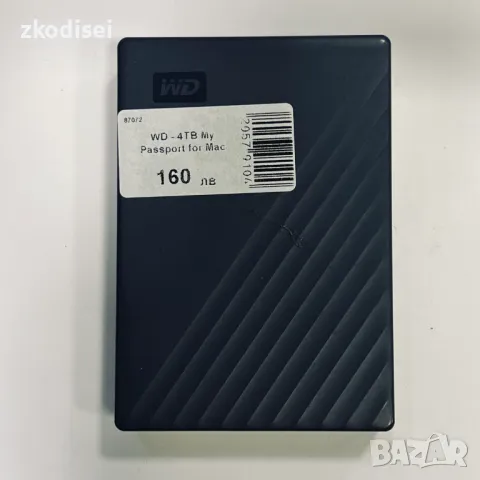 Външен хард WD - 4TB My Passport for Mac, снимка 1 - Външни хард дискове - 48099180