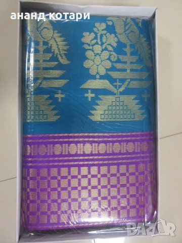 Изчистено едноцветно сари номер (100-111), снимка 7 - Рокли - 25569977