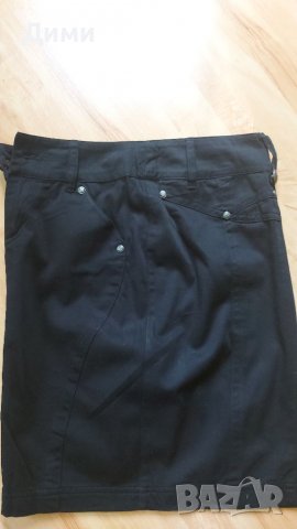 Черна елегантна пола, снимка 6 - Поли - 37936662