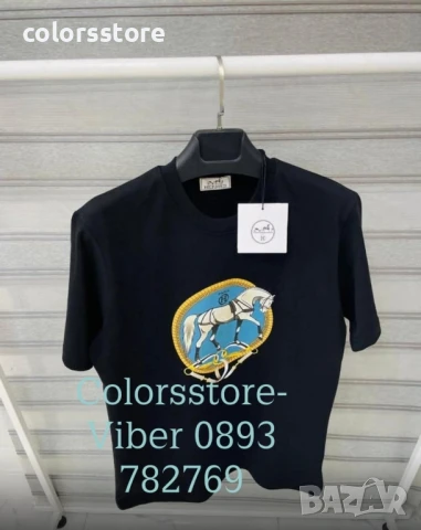 Мъжка Черна тениска Hermes/IM093