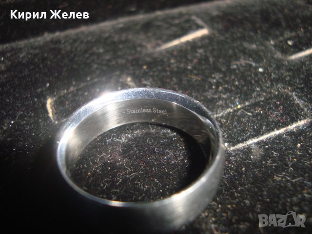 СТОМАНЕН ПРЪСТЕН с ОТВЪТРЕ ВГРАДЕН СКЪПОЦЕНЕН КАМЪК МНОГО ОРИГИНАЛЕН ТИП ХАЛКА 19695, снимка 16 - Пръстени - 32101929