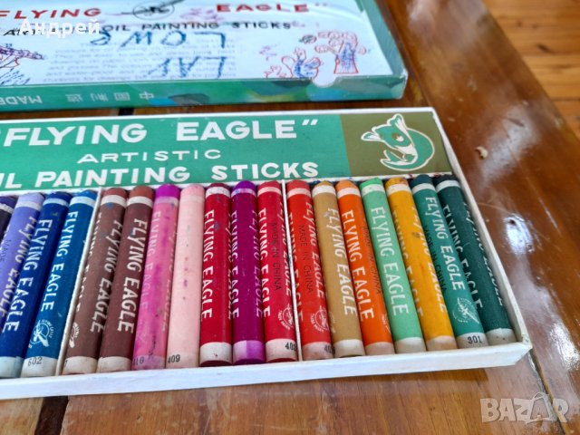 Стари маслени бои Flying Eagle, снимка 4 - Други ценни предмети - 33758362