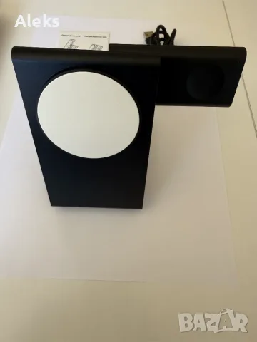 3 в 1 Магнитна безжична станция за зареждане 20 W за iPhone 15/14/13/12, Apple Watch, AirPods-черен, снимка 4 - Безжични зарядни - 56199270
