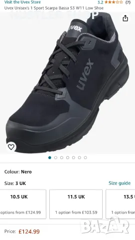 Работни обувки с метално бомбе UVEX.Номер 40, снимка 9 - Други - 48247270