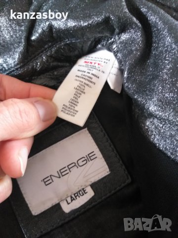 Energie pelle leather jacket - страхотно мъжко яке КАТО НОВО , снимка 9 - Якета - 40050042