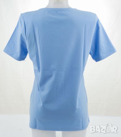 Дамска блуза от памук в светлосиньо Denim Culture - L, снимка 2 - Блузи с дълъг ръкав и пуловери - 42822570