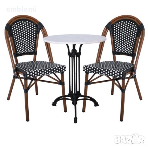 Стол трапезен Paris Черен, снимка 5 - Столове - 44277360