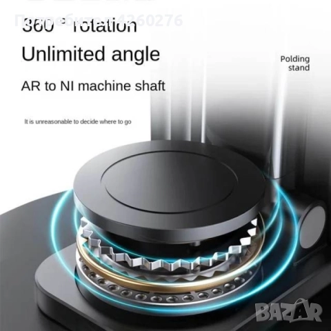 Поставка за телефон или таблет, 360 градусово въртене, за маса или бюро, Алуминий, снимка 7 - Калъфи, кейсове - 52108627