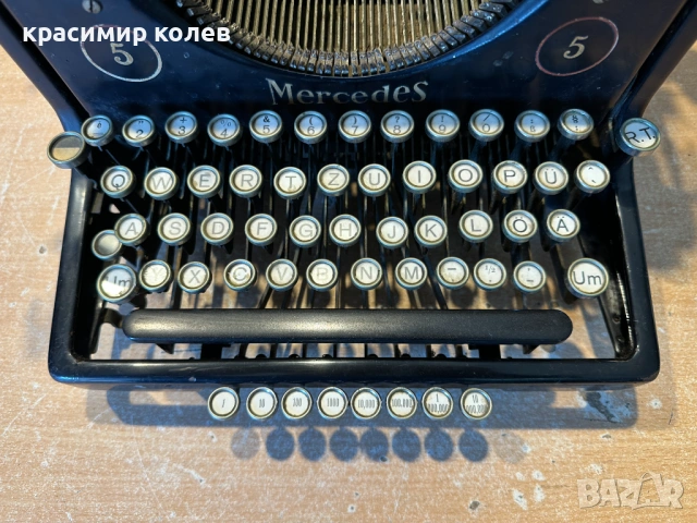 стара пишеща машина "MERCEDES Modell 5", снимка 4 - Антикварни и старинни предмети - 54126670