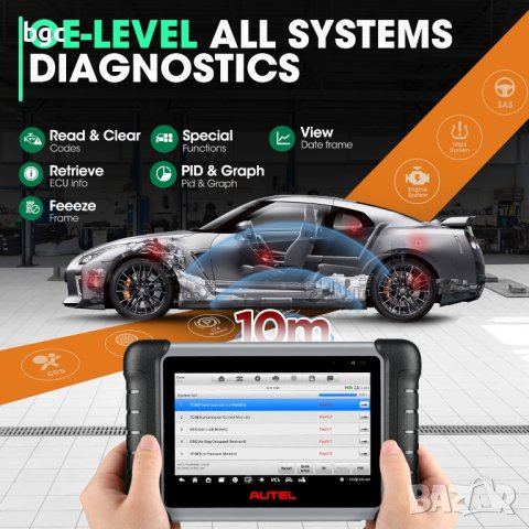 НОВА AUTEL MAXICOM MK808BT PRO 2025 - ПРОФЕСИОНАЛНА АВТОДИАГНОСТИКА С ПЪЛЕН ПАКЕТ АУТЕЛ, снимка 6 - Друга електроника - 39851315
