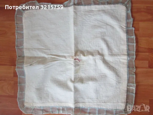 Стара декоративна възглавница -плетена- една кука, 50х50см., снимка 4 - Антикварни и старинни предмети - 50303602