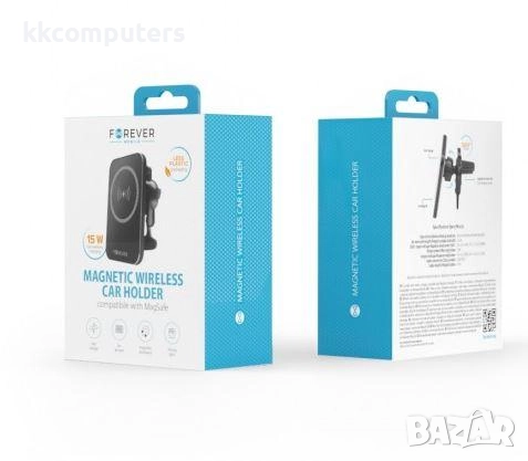 FOREVER MACH-100 Магнитна Wireless Стойка за автомобил /Черен/ Баркод : 2402748, снимка 3 - Оригинални зарядни - 52176604