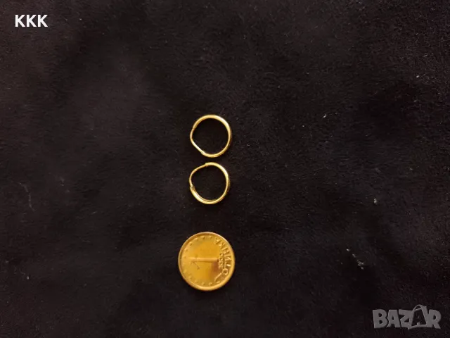 Златни обеци , детски., снимка 2 - Обеци - 48553930